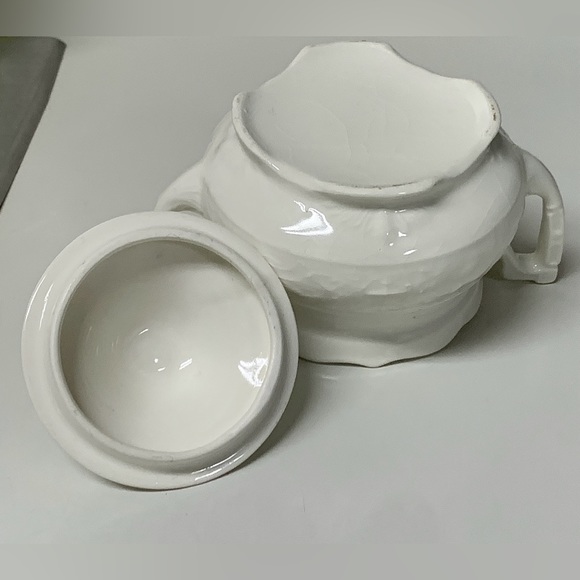 1920s Vintage 2 Handled Lidded MOUNT CLEMENS VOGUE Pottery Sugar Bowl - Picture 10 of 14